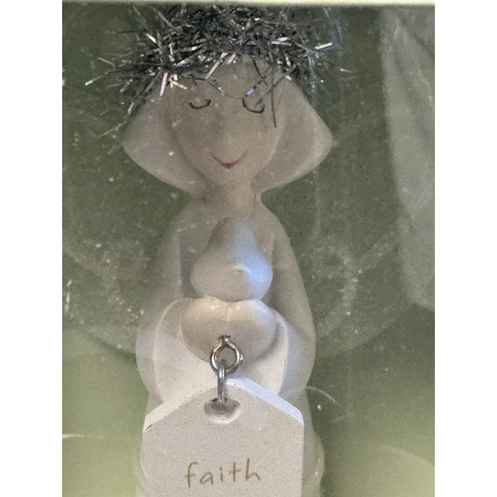 Department 56 Whispers Of Faith Angel Figurine Dove Halo Dept Retired NIB